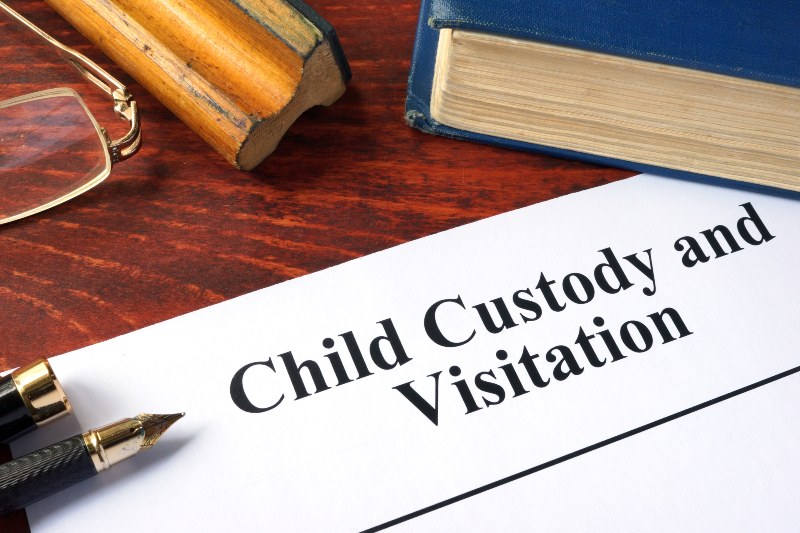 Child custody and visitation paperwork in Ogden, UT