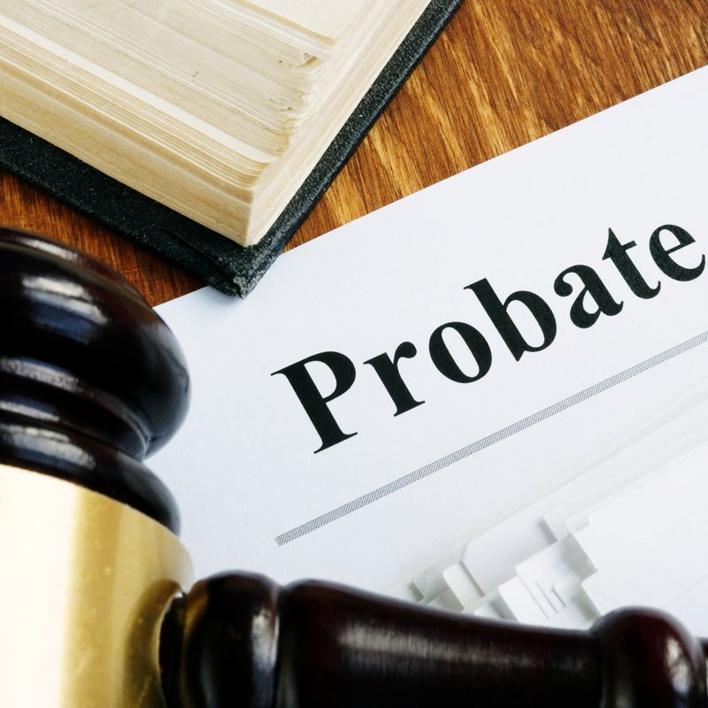 Probate document with gavel & book illustrating legal support for probate law service in Ogden, Utah